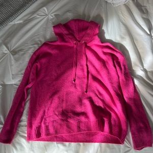 Vince Camuto Pink Hooded Sweater